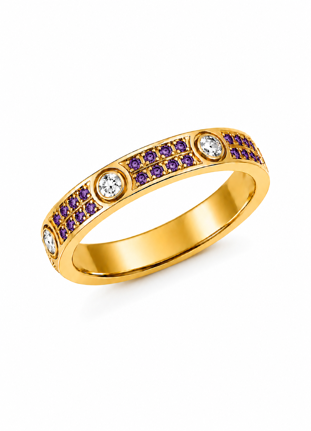 BAGUE DYNASTIE PURPLE