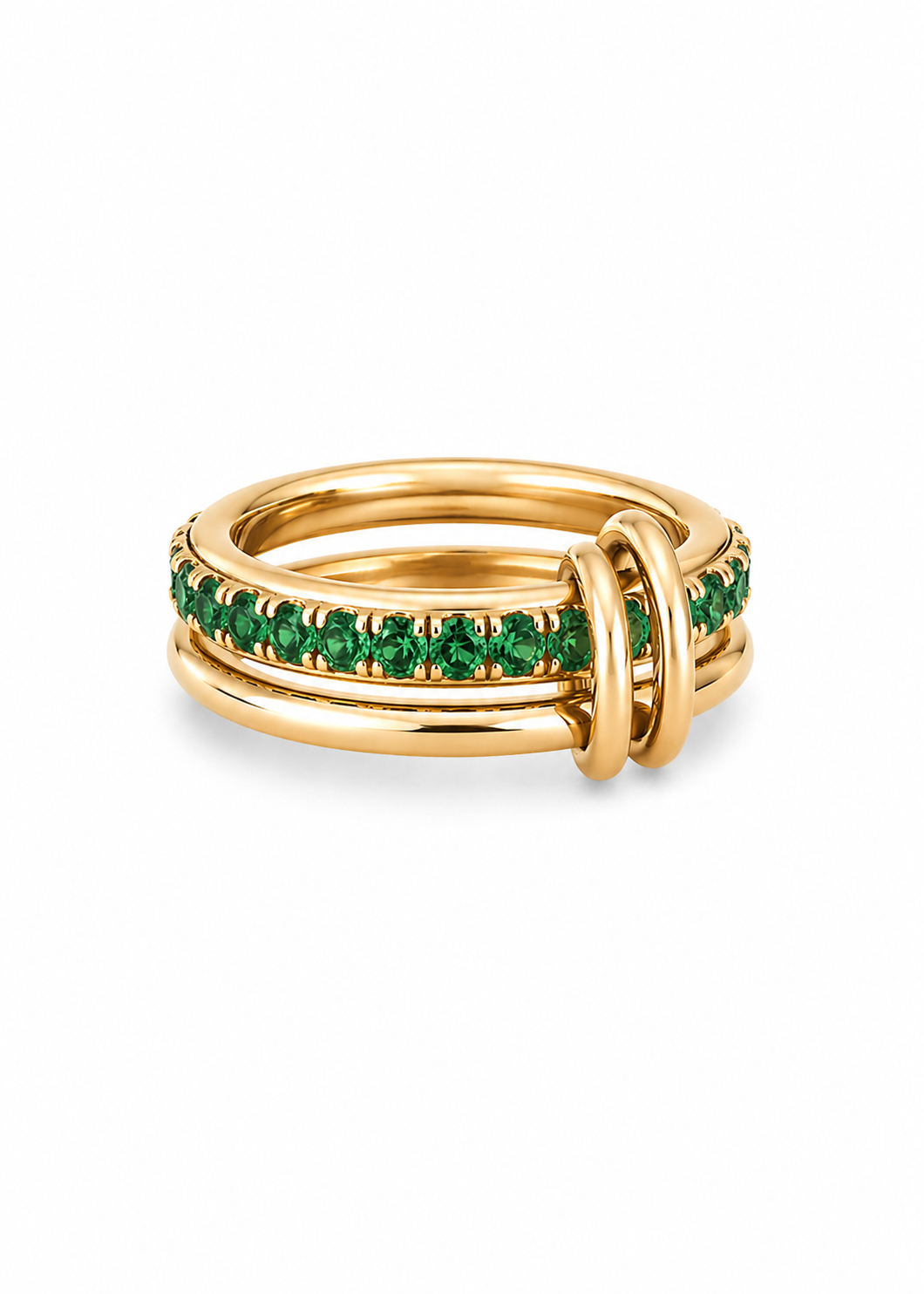 BAGUE SWANINE VERTE