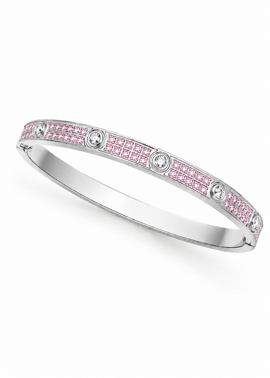 BRACELET JONC DYNASTIE SILVER PINK