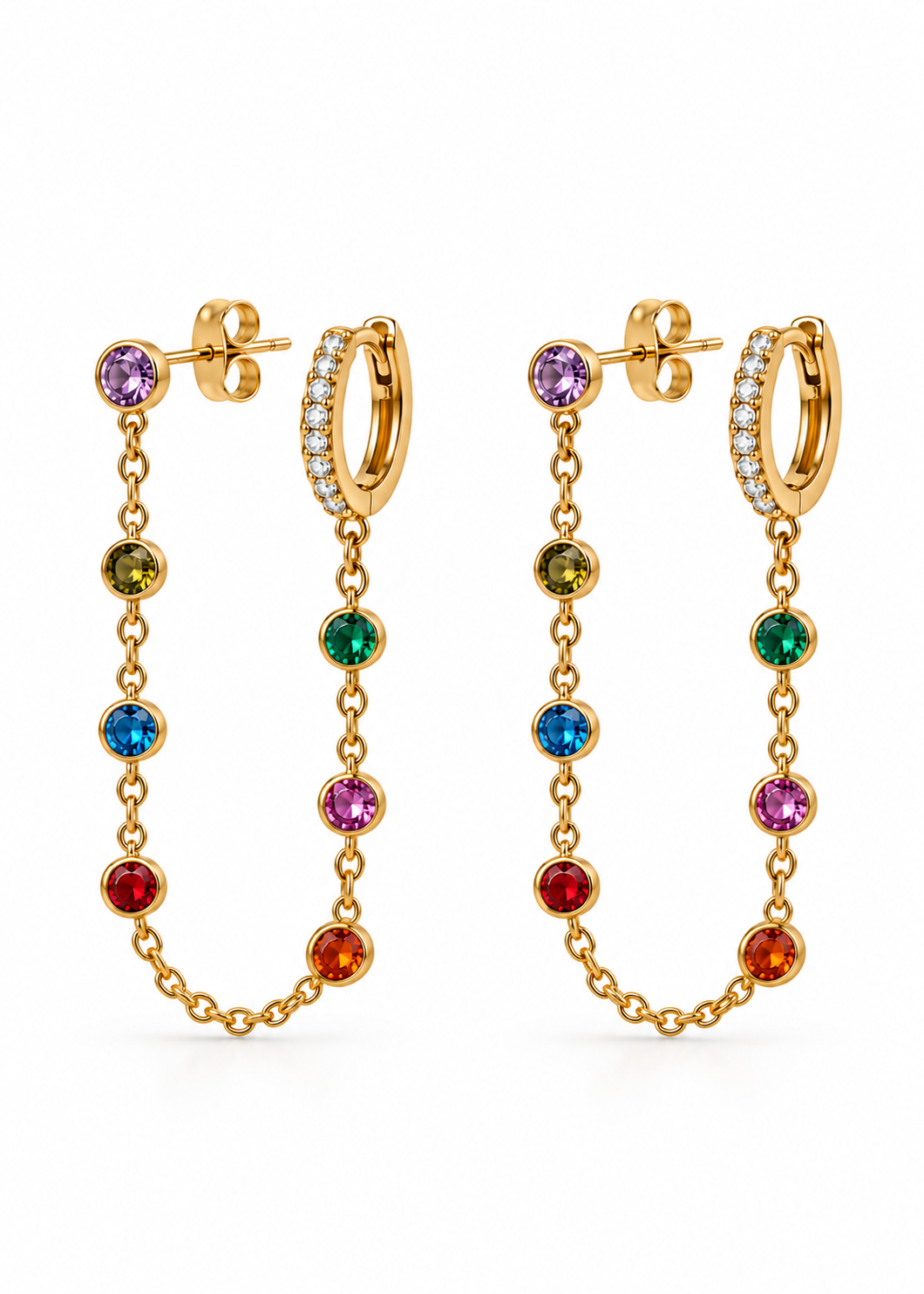 BOUCLES D’OREILLES RAINBOW
