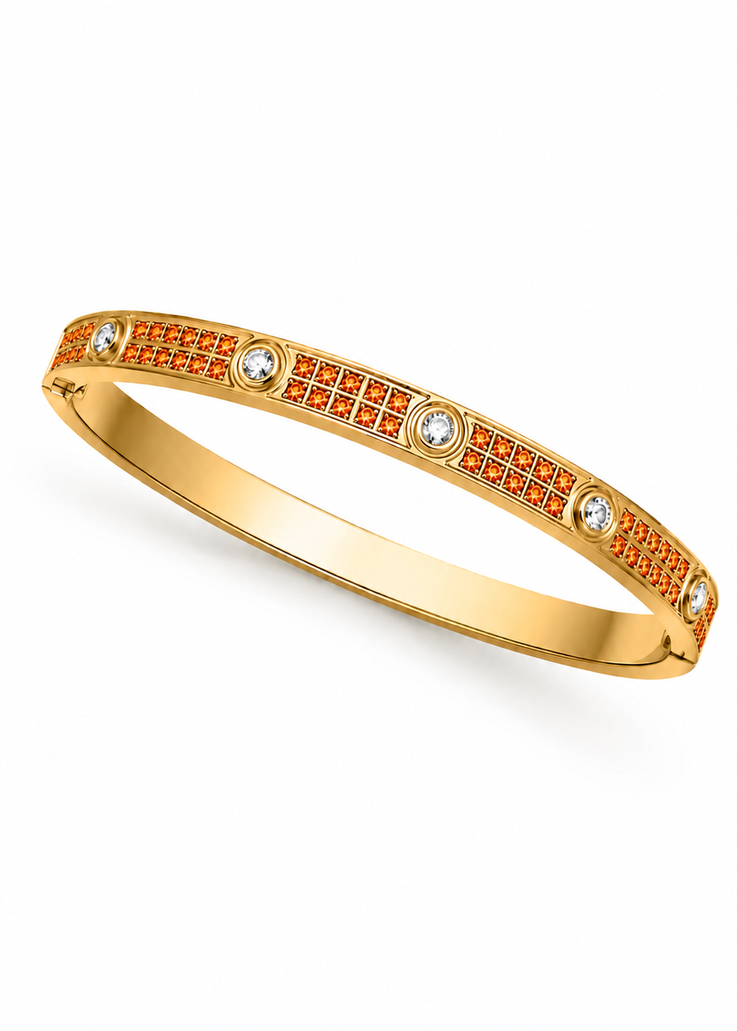 BRACELET JONC DYNASTIE ORANGE