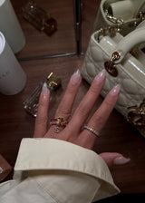 BAGUE SWANINE ROSE PERSONNALISÉE