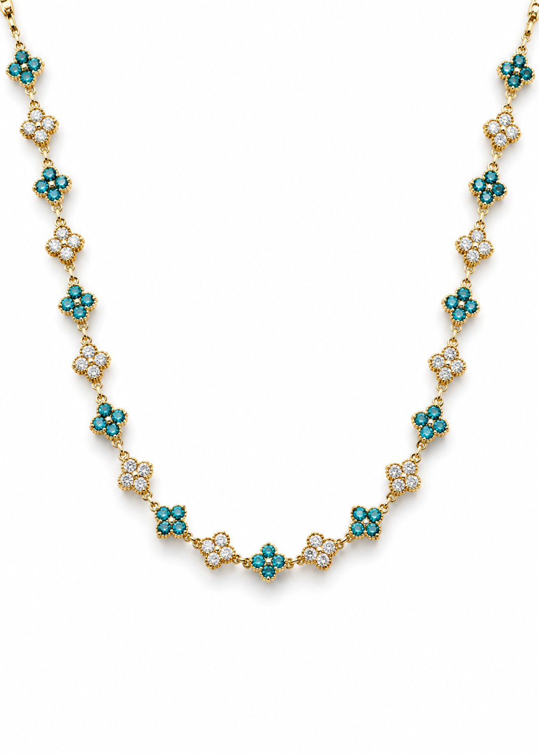 COLLIER DIANA BLUE&WHITE